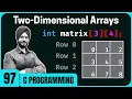 Two-Dimensional Arrays in C