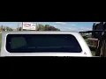 walk around used fiberglass cap Leer 100XQ Cab High for sale 07-13 GMC X - Silver good Condition