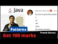 How to print string pattern in java class x computer applications ICSE Prateik Sharma by Java