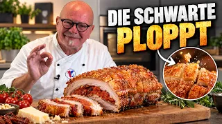 Knuspriger Krustenbraten mit leckerer Füllung! Die geheime Vor-Koch-Methode