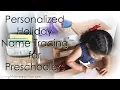 Personalized Holiday Name Tracing for Preschoolers