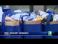 Dozens of Modesto families receive free groceries