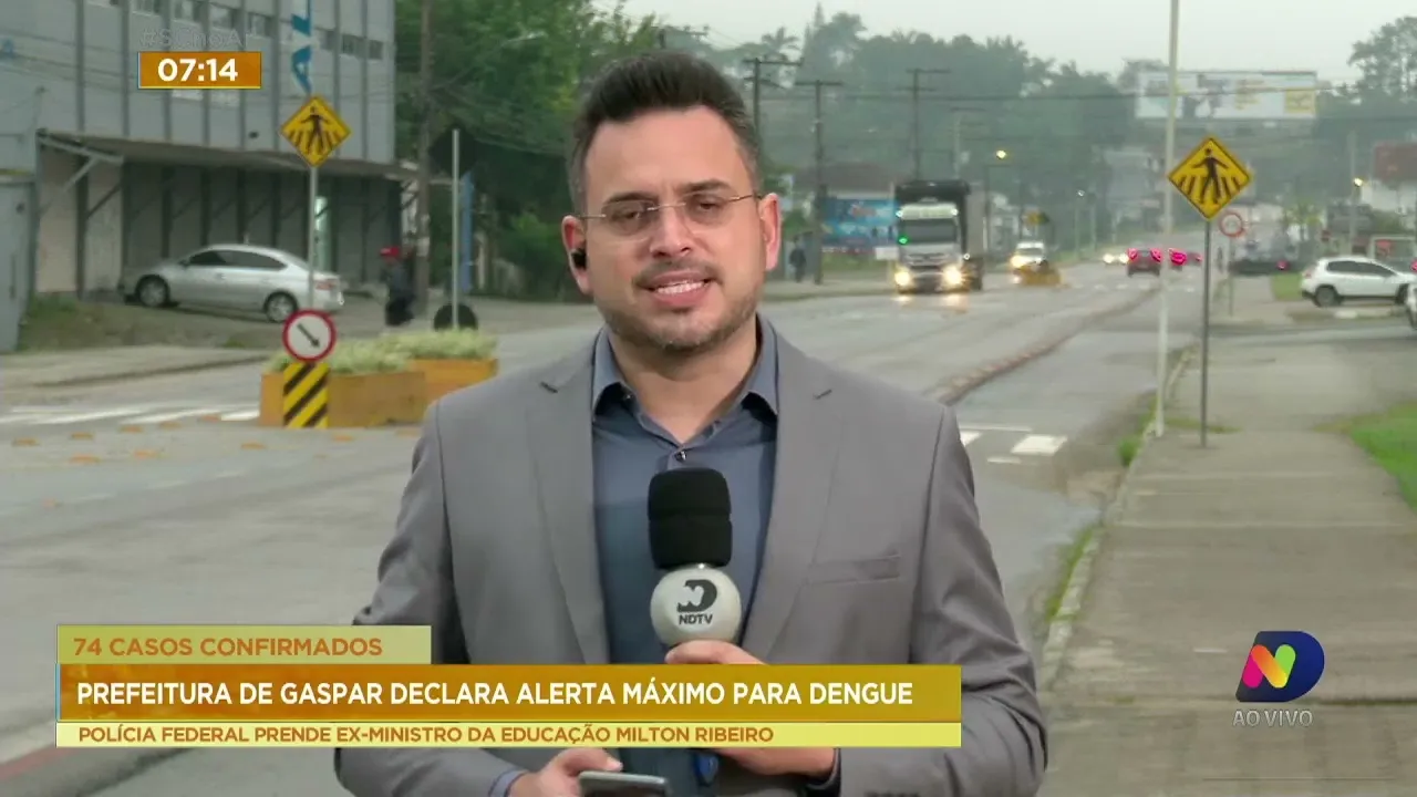 Prefeitura de Gaspar declara alerta máximo para Dengue
