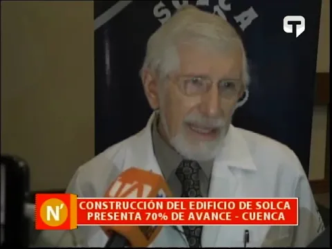 Construcción del edificio de Solca presenta 70% de avance - Cuenca