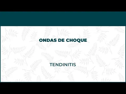 Tendinitis. Ondas De Choque - FisioClinics Madrid