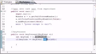 Java Game Development 29 Handling Key Events