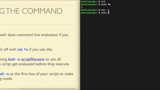bash5 06 Bash debugging with - x