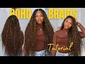 DIY Boho Braids How to feed-in for beginners Detailed tutorial Wowafrican