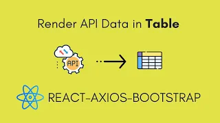 React Table data from API React Axios Bootstrap