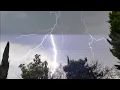 Intense thunderstorm with very loud thunder and non-stop lightning in Michoacan Mexico March 6 2019