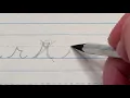 Lowercase r in cursive
