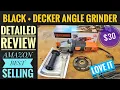 DETAILED REVIEW Black Decker Angle Grinder Tool 4 inch HOW TO USE I LOVE IT