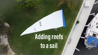 Sewing a 3rd reef into my sail