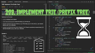 Leetcode 208 Implement Trie Prefix Tree Python