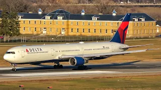 Delta Airlines B767-432 ER N838MH Ferry Flight Takeoff Minneapolis