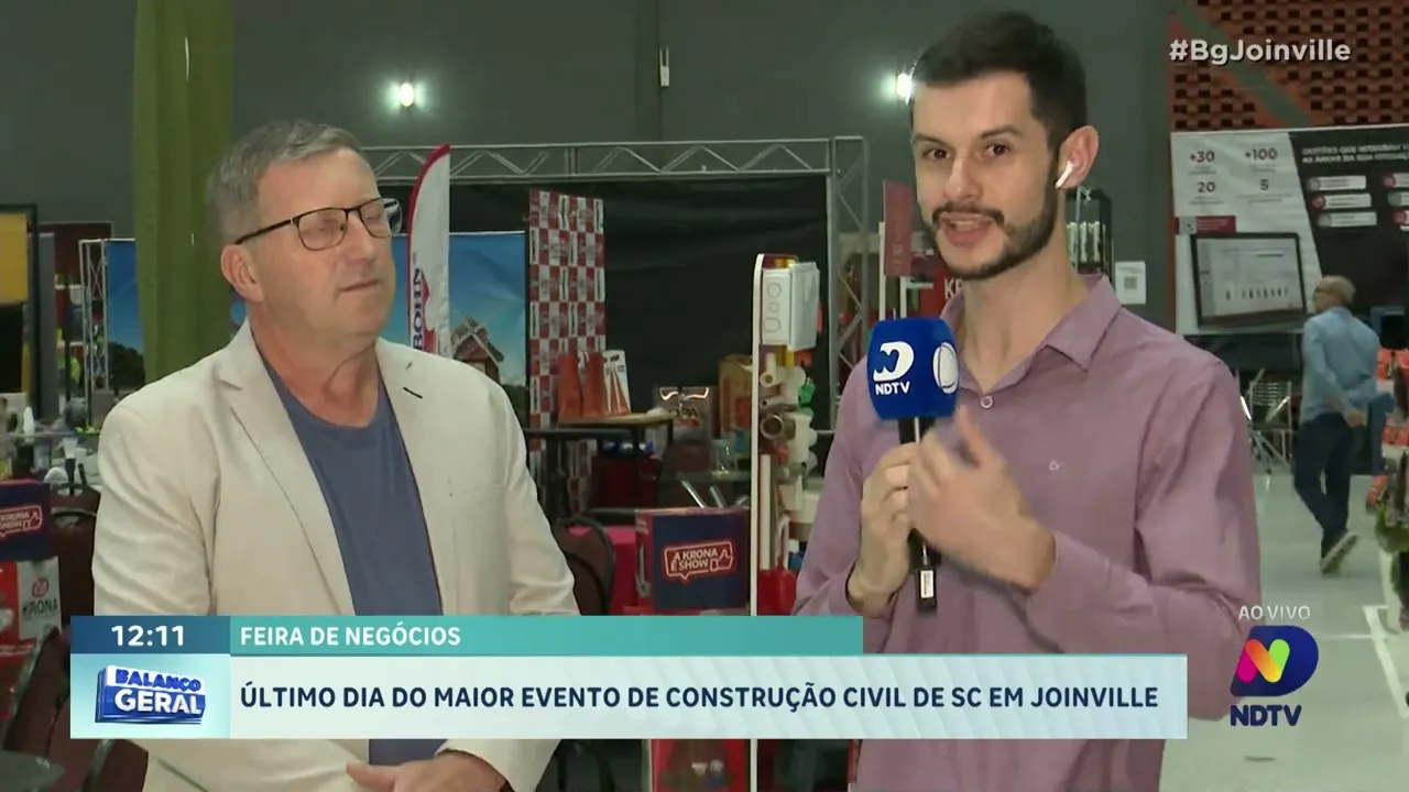 Feira de negócios: último dia do maior evento de construção civil de SC em Joinville