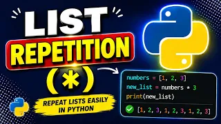 Python List Repetition Operator Accessing List Elements with Examples Lec