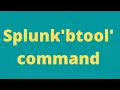 Splunk btool command
