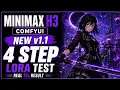 MiniMax H3 v1 1 4-Step LoRA 4 vs 8 vs 20 Steps