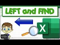 Combining Excel s LEFT and Find Functions