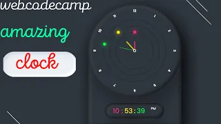 Amazing Working Analog and Digital Clock Design using Html CSS Javascript