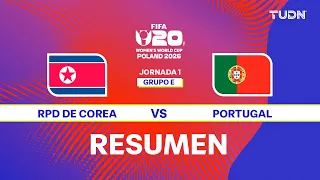 Resumen y goles - Corea del Norte vs Portugal | Mundial Femenil Sub-20 - J1 Fase de Grupos | TUDN