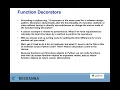 Function Decorators - Python Development