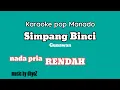 Karaoke simpan binci nada pria rendah || Gunawan versi keyboard elekton
