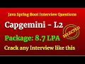 Capgemini L2 Interview Spring Boot Questions