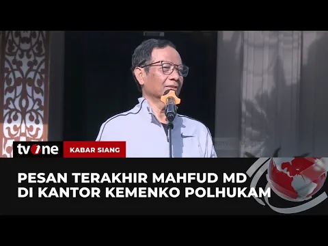 Mahfud MD Habiskan Waktu di Kantor Kemenko Polhukam usai Pengunduran Diri