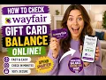How to check Wayfair gift card balance online