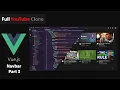VueTube YouTube Clone Navbar Component Part 3