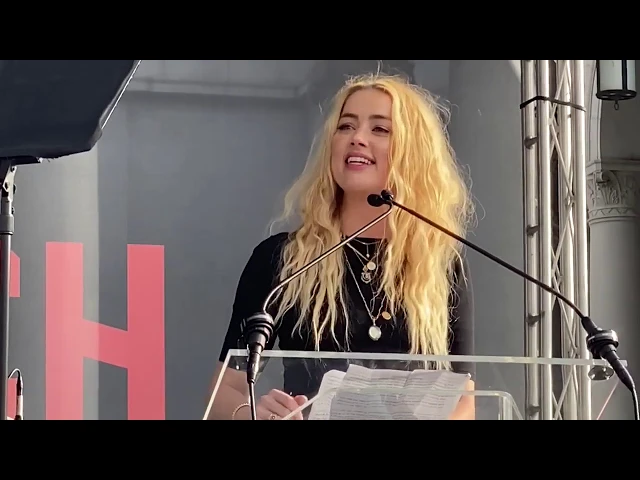 Amber Heard at Women's March