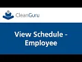 CleanGuru - View Schedule