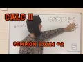 Calculus 112 Common Exam Review NJIT
