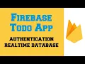 React JS Build A Todo App using Firebase Authentication and Realtime Database For Beginners