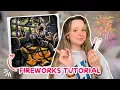 How I Colour FIREWORKS Step-by-Step Tutorial