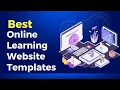 Best Online Learning Website Templates Elearning HTML Website Templates