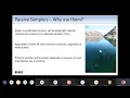 ORDA Science Webinar 101 Series - Passive Sampling Technologies