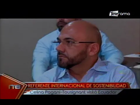 Referente internacional de sostenibilidad Celina Pagani Tousignan visitó Ecuador