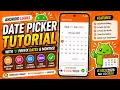 ANDROID - DATEPICKER TUTORIAL IN JAVA WITH 0 PREFIX DATES AND MONTHS LIKE 01 02 ETC