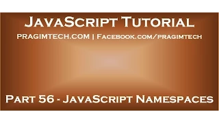 Namespaces in JavaScript