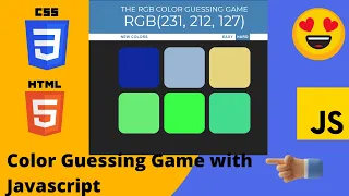 Color Guessing Game with Javascript RGB color guessing game