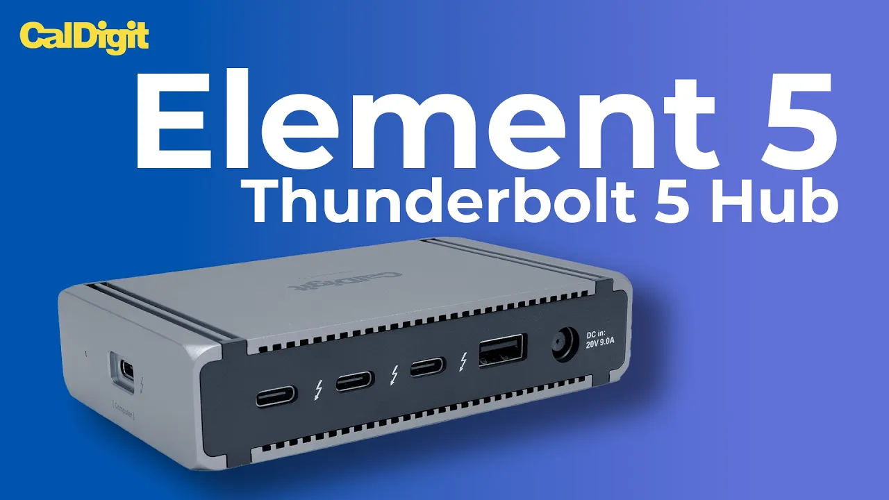 Introducing the CalDigit Element 5 Thunderbolt 5 Hub