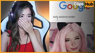 ABRINDO O TWITTER DA BELLE DELPHINE NA STREAM l TWITCH CLIPS LEGENDADOS
