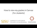 How to view my grades in Canvas For students