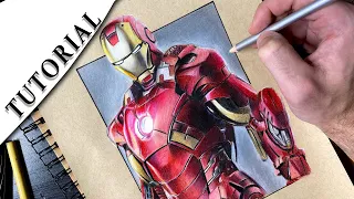 COME DISEGNARE REALISTICO CON MATITE COLORATE | TUTORIAL