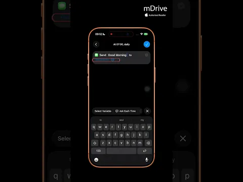Message တွေကို အချိန်မှန် Auto ပို့ကြမယ်။ #mDrive #AppleAuthorisedReseller
