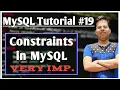 Constraints in SQL NotNull Unique Primary Foreign Check MySQL