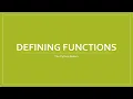Lesson 2A3 Defining Functions Bart